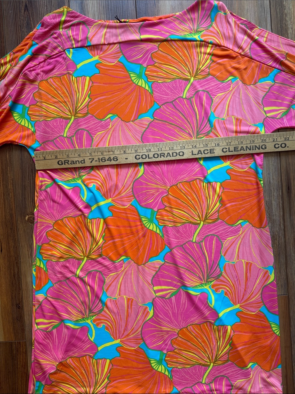 Trina Turk Floral Shift Dress Women’s XL Pink Orange Tropical Designer Resort - Picture 4 of 6
